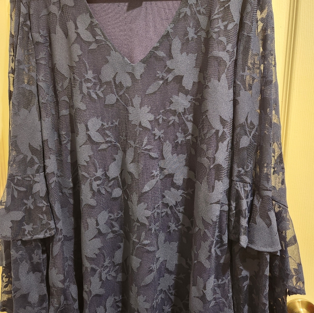 Women's Alfani Royal Blue Knit Top